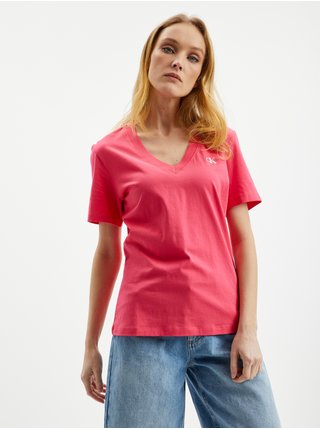 Růžové dámské tričko Calvin Klein Jeans