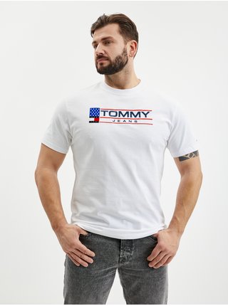 Tričká s krátkym rukávom pre mužov Tommy Jeans - biela