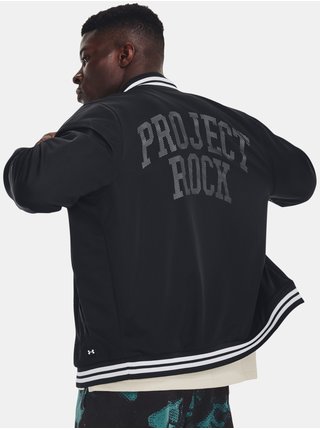 Černá pánská bunda Under Armour Project Rock Mesh Varsity Jacket
