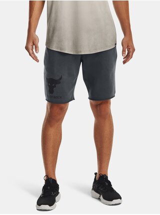 Šedé pánske šortky Under Armour Project Rock Brhma Bull Terry