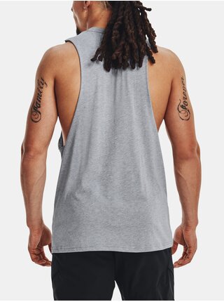 Šedé pánské tílko Under Armour UA PROJECT ROCK BRAHMA BULL TANK