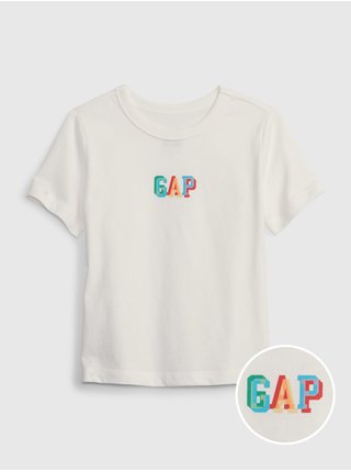 Biele chlapčenské tričko s logom GAP