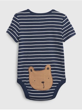 Tmavě modré dětské pruhované body GAP Brannan 