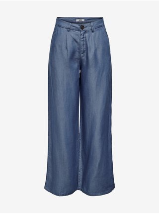 Tmavě modré dámské široké kalhoty JDY Jasper