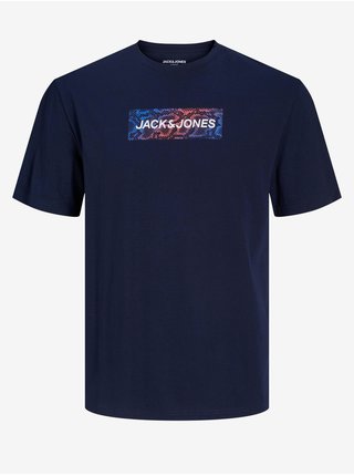 Tmavě modré pánské tričko Jack & Jones Navigator