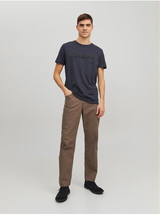 Tmavě modré pánské tričko Jack & Jones Klaus
