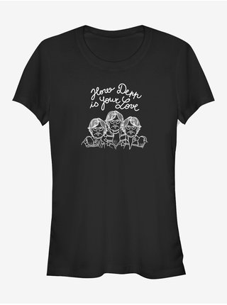 Černé dámské tričko Zoot Original depp love