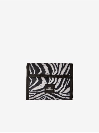 Černo-bílá dámská peněženka se zvířecím vzorem O'Neill POCKETBOOK WALLET 