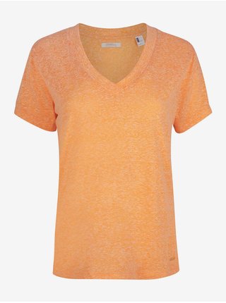 Oranžové dámske tričko O'Neill LW ESSENTIALS V-NECK T-SHIRT