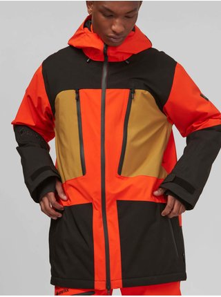 Čierno-oranžová pánska lyžiarska/snowboardová bunda O'Neill GTX PSYCHO TECH JACKET