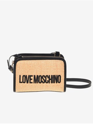 Svetlo hnedá dámska crossbody kabelka Love Moschino