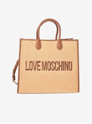 Světle hnědá dámská kabelka Love Moschino