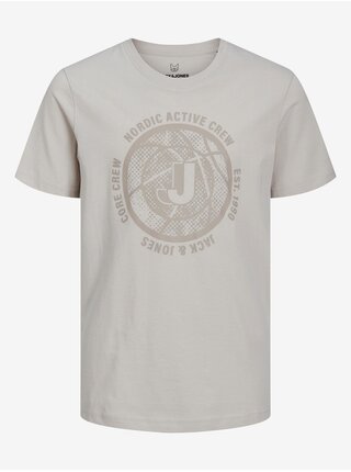Světle šedé klučičí tričko Jack & Jones Chain