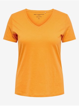 Oranžové basic tričko ONLY CARMAKOMA Bonnie