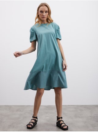 Zelené dámske šaty s volánom ZOOT.lab Dasha