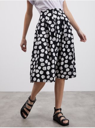 Bílo-černá dámská puntíkovaná sukně ZOOT.lab Jenesa