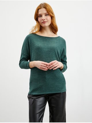 Tmavě zelené dámské úpletové tričko ZOOT.lab Aria