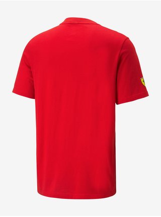 Červené pánske tričko Puma Ferrari Race Big Shield