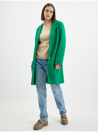 Zelený dámský kabát ORSAY