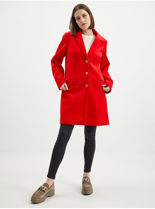 Červený dámsky kabát ORSAY