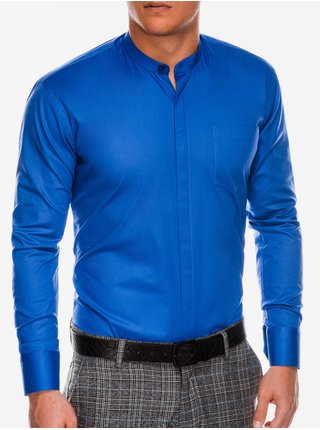 Pánska elegantná košeľa s dlhým rukávom K307 - nebesko modrá
