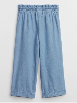 Modré holčičí široké kalhoty GAP 
