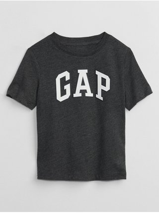 Tmavě šedé klučičí tričko s logem GAP 