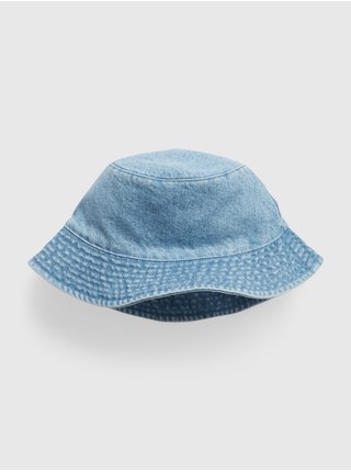 Modrý dětský džínový klobouk GAP  