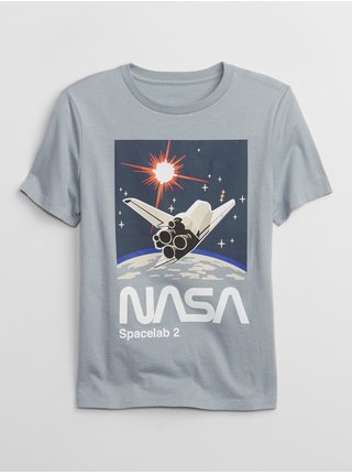 Modré klučičí tričko s potiskem GAP & NASA 