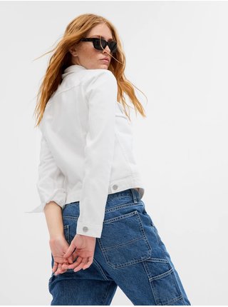 Bílá dámská džínová bunda  GAP