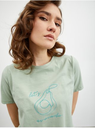 Svetlozelené dámske tričko s potlačou ZOOT.lab Elvira