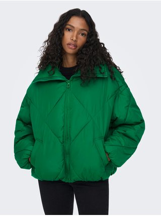 Zelená dámská zimní oversize bunda ONLY Tamara
