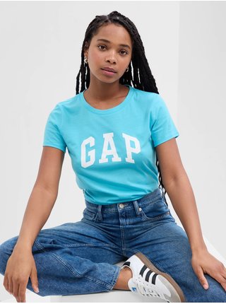 Tyrkysové dámské tričko s logem GAP 