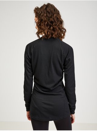 Čierne dámske športové termo tričko s dlhým rukávom Craft