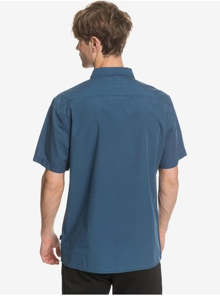 Modrá pánská košile s krátkým rukávem Quiksilver Taxer Wash 
