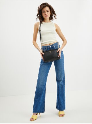 Černá dámská kožená crossbody kabelka Michael Kors