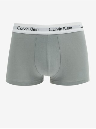 Sada tří pánských boxerek v tmavě růžové, šedé a tmavě modré barvě Calvin Klein Underwear