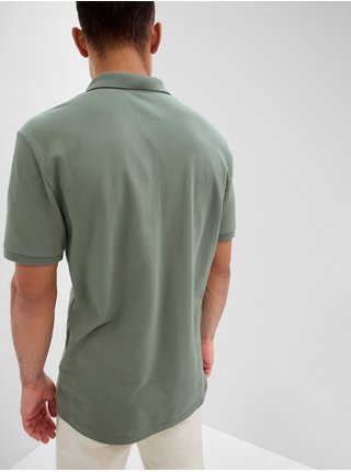 Zelené pánské bavlněné polo tričko GAP 