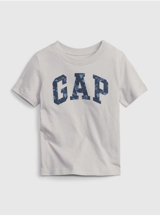 Světle šedé klučičí bavlněné tričko s logem GAP
