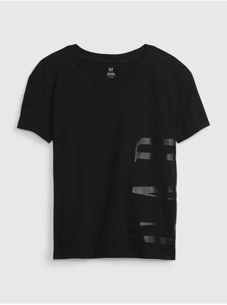 Černé dětské tričko s logem GAP