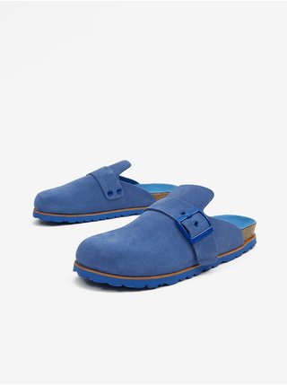 Modré dámské semišové pantofle OJJU