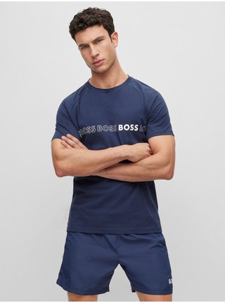 Tmavě modré pánské tričko HUGO BOSS