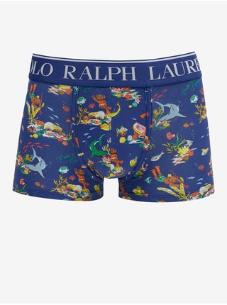 Tmavomodré pánske vzorované boxerky POLO Ralph Lauren