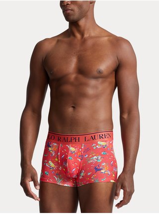 Červené pánské vzorované boxerky POLO Ralph Lauren