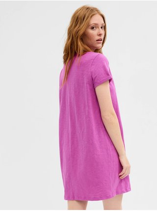 Šaty pre ženy GAP - fialová, tmavoružová