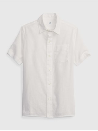 Bílá klučičí košile s krátkým rukávem GAP