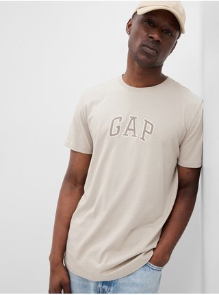 Béžové pánské tričko s logem GAP  