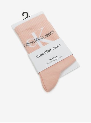 Světle růžové dámské ponožky Calvin Klein Underwear