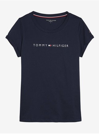 Tmavě modré dámské tričko Tommy Hilfiger 
