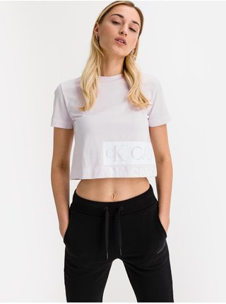 Tričká s krátkym rukávom pre ženy Calvin Klein - ružová